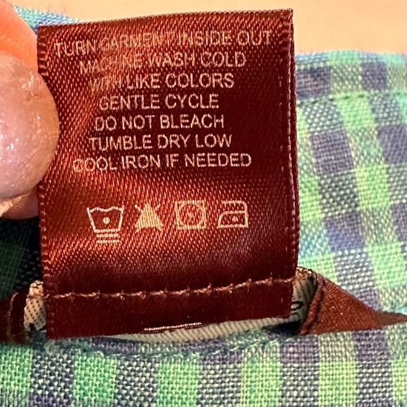 Multiples Paisley & Blue Linen Checkered Button Down Casual Blouse Womens Medium - Picture 8 of 17